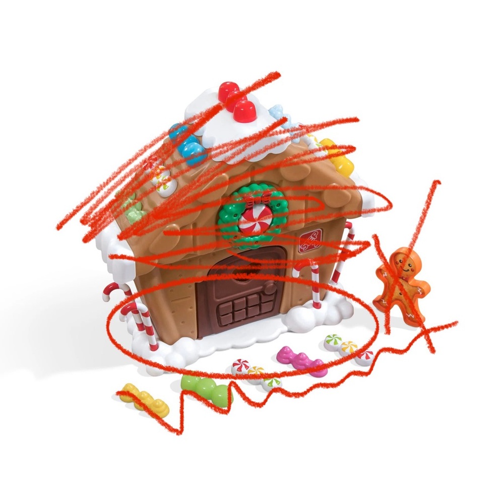 Step2 my first gingerbread house base plate